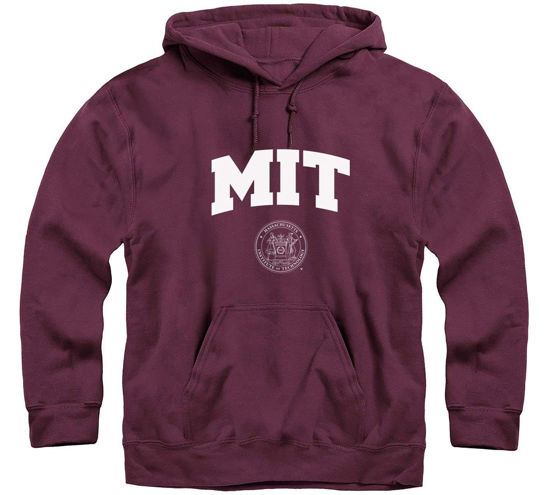 Picture of Barnesmith MIT Hooded Sweatshirt, Heritage, Maroon, Large