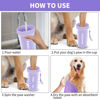 Picture of Dog Paw Cleaner, Washer, Buddy Muddy Pet Foot Cleaner for Small Medium Large Breed Dogs/Cats (with 3 absorbent towel) (Purple, Large)