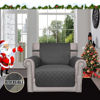 Picture of Easy-Going Chair Sofa Slipcover Reversible Sofa Cover Water Resistant Couch Cover Furniture Protector Cover with Elastic Straps for Pets Kids Children Dog Cat (Chair, Darkgray/Beige)