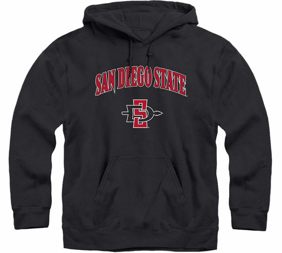Picture of Barnesmith San Diego State University Aztecs Hooded Sweatshirt, Heritage, Black, XX-Large