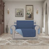 Picture of Easy-Going Oversized Chair Sofa Slipcover Reversible Sofa Cover Water Resistant Couch Cover Furniture Protector Cover with Elastic Straps for Pets Dog (Oversized Chair, Dark Blue/Light Blue)