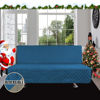 Picture of Easy-Going Futon Sofa Slipcover Reversible Sofa Cover Armless Futon Cover Furniture Protector Couch Cover Water Resistant Pets, Kids, Children, Dog, Cat (Futon, PeacockBlue/Beige)