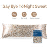 Picture of MR&HM Satin Body Pillow Cover, 20x54 inches Body Pillow Case for Adults, Silk Satin Cooling Body Pillow Pillowcase with Envelope Closure (20x54, Taupe Leopard)