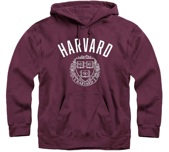 Picture of Barnesmith Harvard University Hooded Sweatshirt, Heritage, Crimson, Large