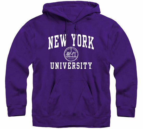 Picture of Barnesmith NYU Violets Hooded Sweatshirt, Heritage, Violet, Large
