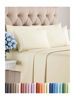 Picture of King 6 Piece Sheet Set - Breathable & Cooling Sheets - Hotel Luxury Bed Sheets - 1 Flat Sheet, 1 Fitted Sheet & 4 Pillowcases - Deep Pocket - Easy Fit, Soft & Wrinkle Free - King Off White Sheets