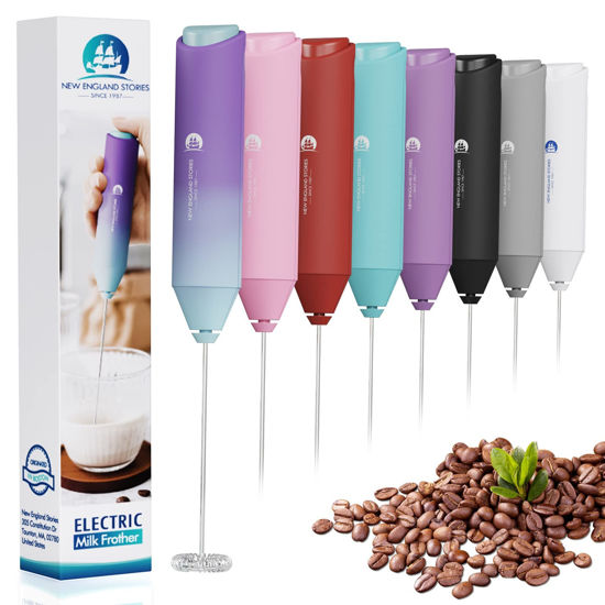 Picture of Powerful Milk Frother Handheld Foam Maker, Mini Whisk Drink Mixer for Coffee, Cappuccino, Latte, Matcha, Hot Chocolate, No Stand, North Light