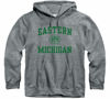 Picture of Barnesmith Eastern Michigan University Eagles Hooded Sweatshirt, Heritage, Charcoal Grey, Small