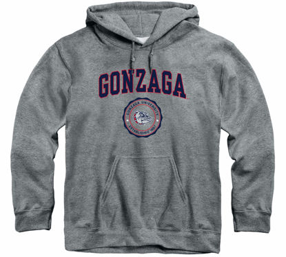 Picture of Barnesmith Gonzaga University Bulldogs Hooded Sweatshirt, Heritage, Charcoal Grey, Large