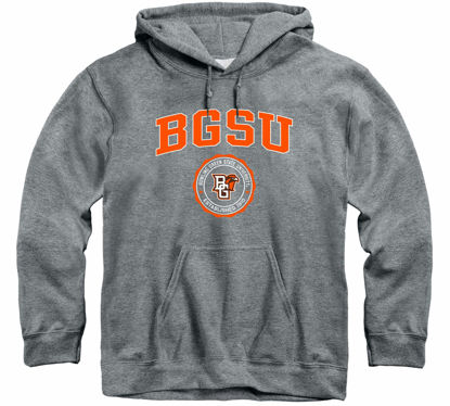 Picture of Barnesmith Bowling Green State University Falcons Hooded Sweatshirt, Heritage, Charcoal Grey, XX-Large