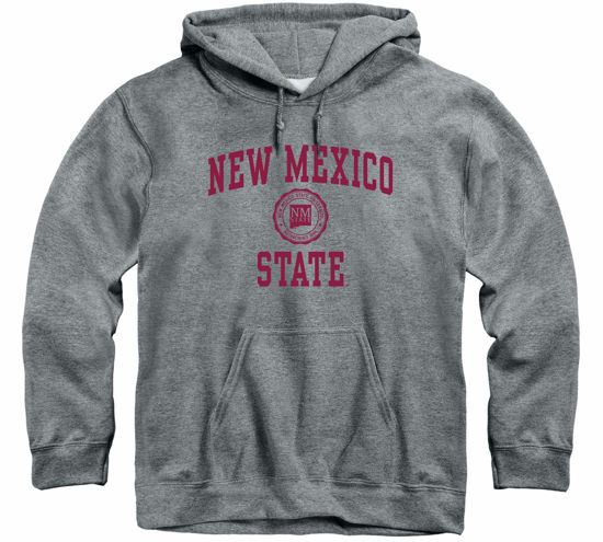 Picture of Barnesmith New Mexico State University Aggies Hooded Sweatshirt, Heritage, Charcoal Grey, Large