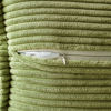 Picture of MIULEE Corduroy Pillow Covers with Splicing Set of 2 Super Soft Couch Pillow Covers Broadside Striped Decorative Textured Throw Pillows for Spring Cushion Bed Livingroom 18x18 inch Green