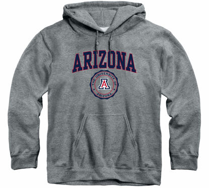 Picture of Barnesmith University of Arizona Wildcats Hooded Sweatshirt, Heritage, Charcoal Grey, XX-Large