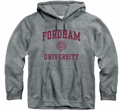 Picture of Barnesmith Fordham University Rams Hooded Sweatshirt, Heritage, Charcoal Grey, XX-Large