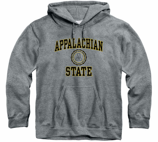 Picture of Barnesmith Appalachian State ASU Mountaineers Hooded Sweatshirt, Heritage, Charcoal Grey, XX-Large