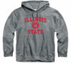 Picture of Barnesmith Illinois State University Redbirds Hooded Sweatshirt, Heritage, Charcoal Grey, Medium
