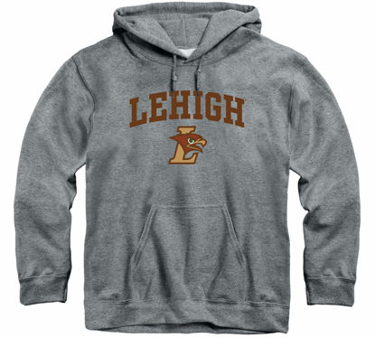 Picture of Barnesmith Lehigh University Hawks Hooded Sweatshirt, Heritage, Charcoal Grey, X-Large
