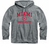 Picture of Barnesmith Miami University Redhawks Hooded Sweatshirt, Heritage, Charcoal Grey, Small
