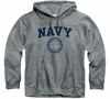Picture of Barnesmith US Naval Academy (Navy) Midshipmen Hooded Sweatshirt, Heritage, Charcoal Grey, Medium