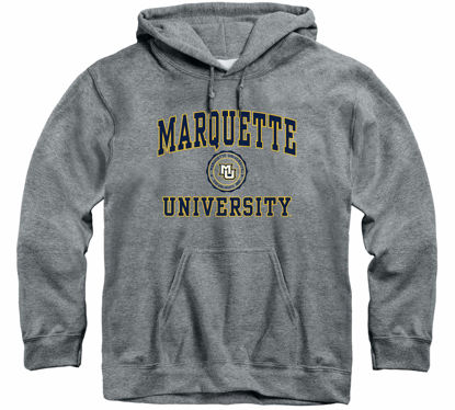 Picture of Barnesmith Marquette University Golden Eagles Hooded Sweatshirt, Heritage, Charcoal Grey, Medium