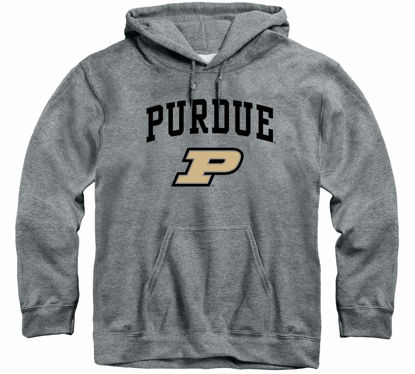 Picture of Barnesmith Purdue University Boilermakers Hooded Sweatshirt, Heritage, Charcoal Grey, Large