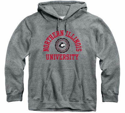 Picture of Barnesmith Northern Illinois University Huskies Hooded Sweatshirt, Heritage, Charcoal Grey, Medium
