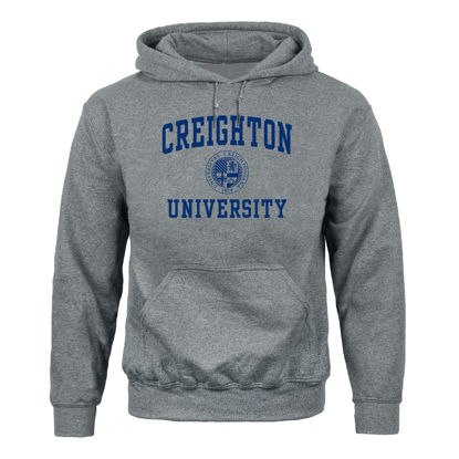 Picture of Barnesmith Creighton University Bluejays Hooded Sweatshirt, Heritage, Charcoal Grey, Small