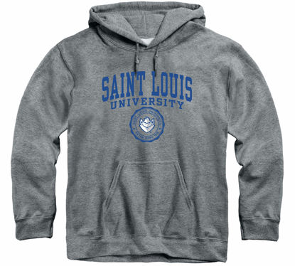Picture of Barnesmith Saint Louis University Billikens Hooded Sweatshirt, Heritage, Charcoal Grey, Large