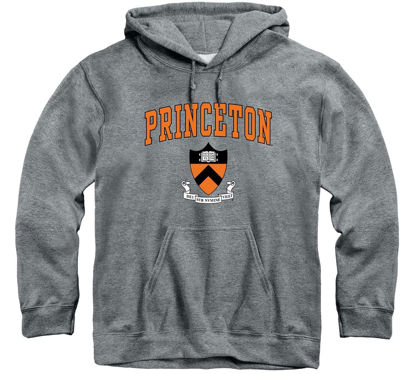 Picture of Barnesmith Princeton University Tigers Hooded Sweatshirt, Heritage, Charcoal Grey, Small