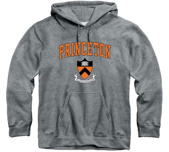 Picture of Barnesmith Princeton University Tigers Hooded Sweatshirt, Heritage, Charcoal Grey, Medium