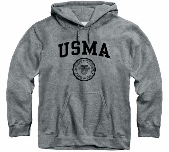 Picture of Barnesmith US Military Academy (Army) Black Knights Hooded Sweatshirt, Heritage, Charcoal Grey, XX-Large
