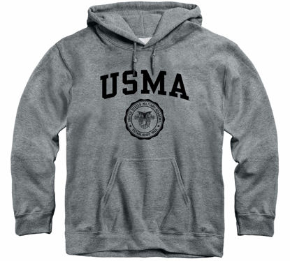 Picture of Barnesmith US Military Academy (Army) Black Knights Hooded Sweatshirt, Heritage, Charcoal Grey, Small