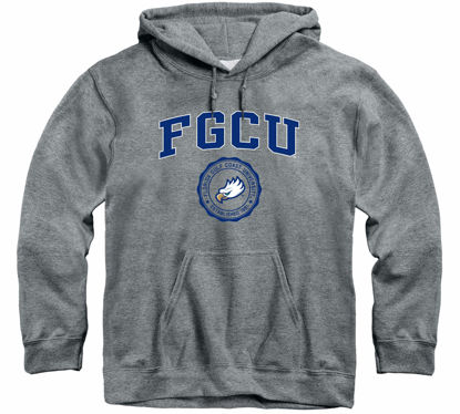 Picture of Barnesmith Florida Gulf Coast University Eagles Hooded Sweatshirt, Heritage, Charcoal Grey, Small