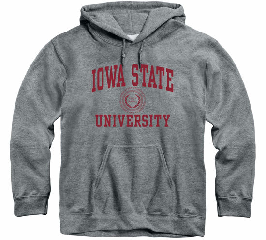Picture of Barnesmith Iowa State University Cyclones Hooded Sweatshirt, Heritage, Charcoal Grey, Large