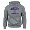 Picture of Barnesmith James Madison University JMU Dog Hooded Sweatshirt, Heritage, Charcoal Grey, Small