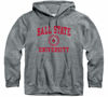 Picture of Barnesmith Ball State University Hooded Sweatshirt, Heritage, Charcoal Grey, Small