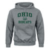 Picture of Barnesmith Ohio University Bobcats Hooded Sweatshirt, Heritage, Charcoal Grey, XX-Large