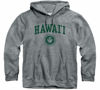 Picture of Barnesmith University of Hawaii UH Warriors Hooded Sweatshirt, Heritage, Charcoal Grey, X-Large