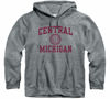 Picture of Barnesmith CMU Central Michigan University Chippewas Hooded Sweatshirt, Heritage, Charcoal Grey, Small