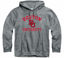 Picture of Barnesmith BU Boston University Terriers Hooded Sweatshirt, Heritage, Charcoal Grey, XX-Large