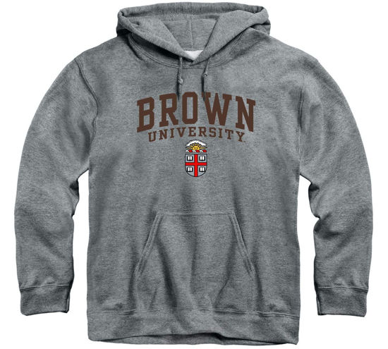 Picture of Barnesmith Brown University Bears Hooded Sweatshirt, Heritage, Charcoal Grey, Small