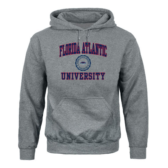Picture of Barnesmith Florida Atlantic University FAU Owls Hooded Sweatshirt, Heritage, Charcoal Grey, Small