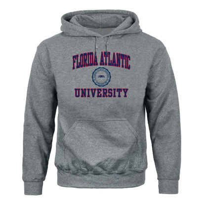 Picture of Barnesmith Florida Atlantic University FAU Owls Hooded Sweatshirt, Heritage, Charcoal Grey, Medium