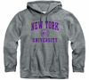 Picture of Barnesmith New York University NYU Violets Hooded Sweatshirt, Heritage, Charcoal Grey, XX-Large