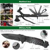 Picture of Survival Kit and First Aid Kit, 142Pcs Professional Survival Gear and Equipment with Molle Pouch, for Men Dad Husband Who Likes Camping Outdoor Adventure (Green)…