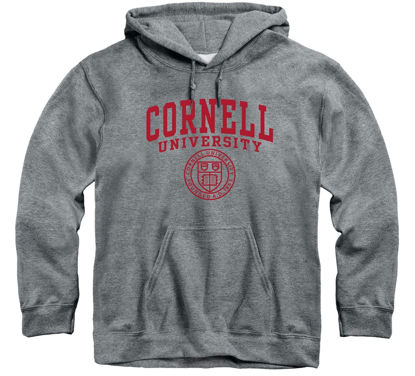 Picture of Barnesmith Cornell University Big Red Hooded Sweatshirt, Heritage, Charcoal Grey, Small