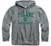 Picture of Barnesmith Tulane University Green Wave Hooded Sweatshirt, Heritage, Charcoal Grey, Large