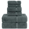 Picture of Chakir Turkish Linens |Hotel & Spa Quality 100% Cotton Premium Turkish Towels | Soft & Absorbent (Dark Gray, 6-Piece Towel Sets)