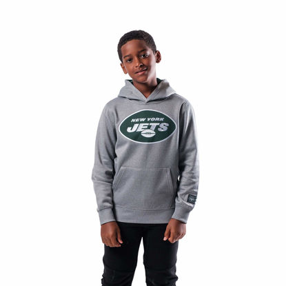 Picture of Ultra Game Youth Extra Soft Poly Dry Fleece Pullover, Heather Gray, 14/16
