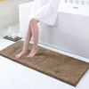 Picture of Smiry Luxury Chenille Bathroom Rugs 47x17, Extra Soft and Absorbent Shaggy Bath Mat, Machine Washable, Non-Slip Plush Carpet Runner for Tub, Shower, and Floor, Home Decor Accessories, Camel